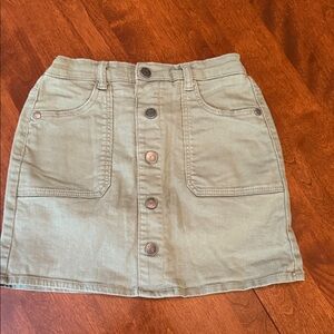 Falls Creek Khaki Button-Down Skirt